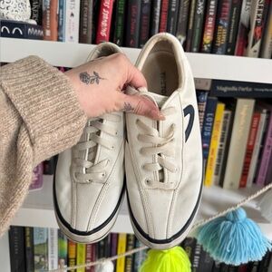 Tretorn white leather classic low sneakers tennis shoes viral 90s vintage